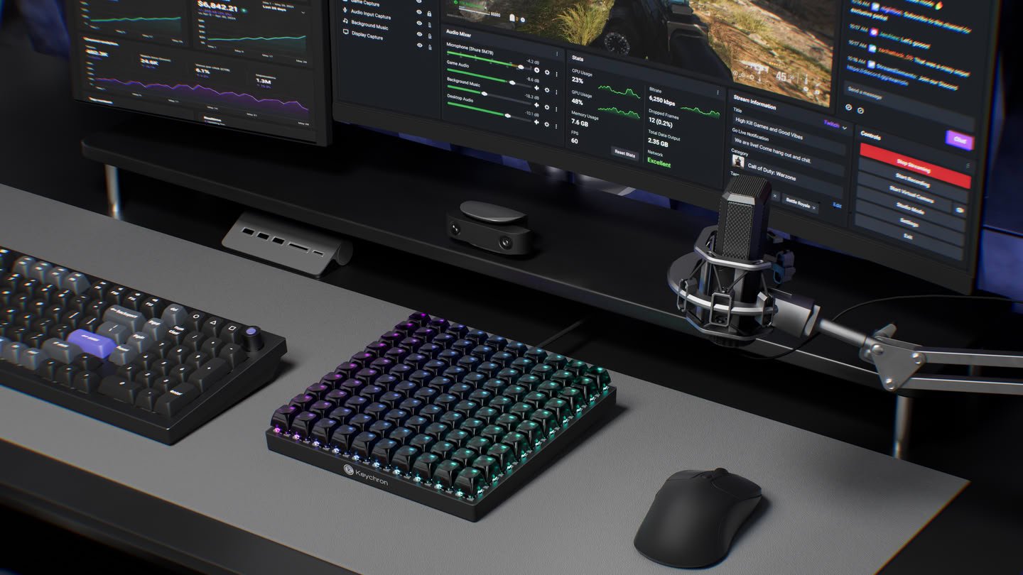 Keychron C100 8K макропад на 100 клавиш за $6499