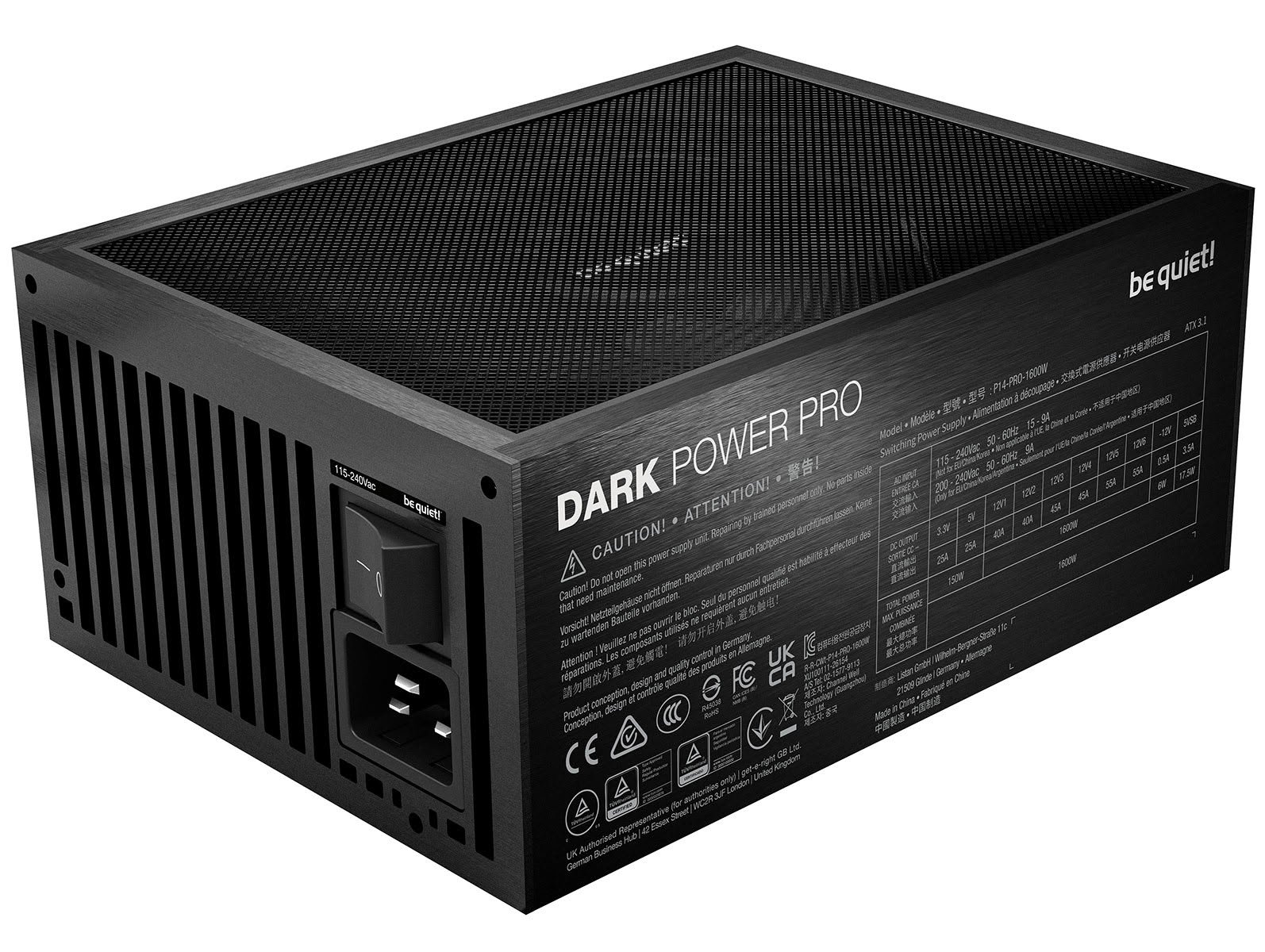 be quiet Dark Power Pro 14 IO БП на 1600 Вт с ATX 31