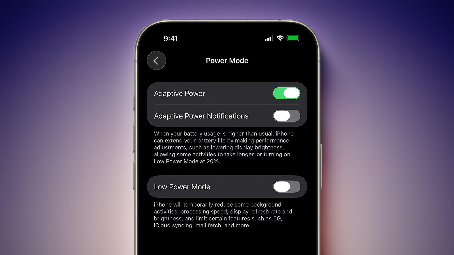 Изображение к статье: iOS 26 получила новые инструменты экономии батареи iPhone