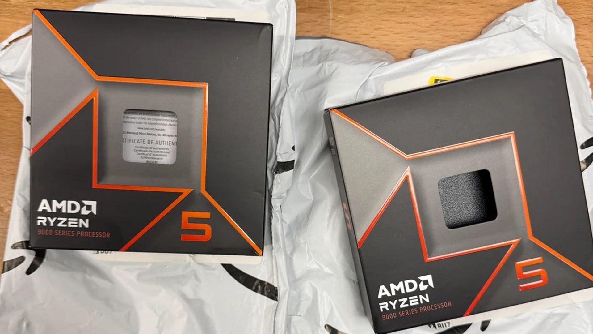 Amazon два заказа Ryzen 5 9600X пришли пустыми