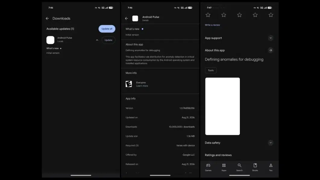 Изображение к статье: Android Pulse появился в Google Play: что делает приложение