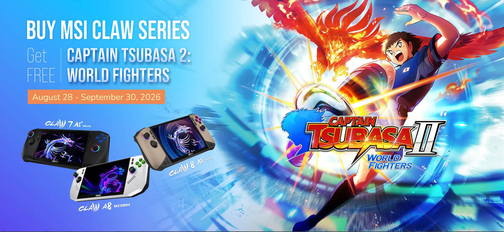 MSI Claw получит Captain Tsubasa 2 в комплекте