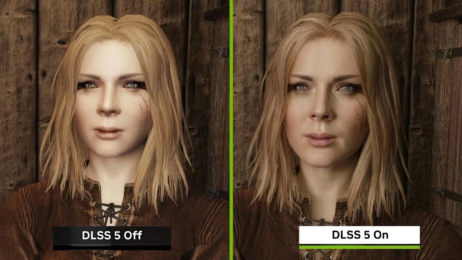 Изображение к статье: DLSS 5 перенесли в Skyrim: лица и свет заметно изменились