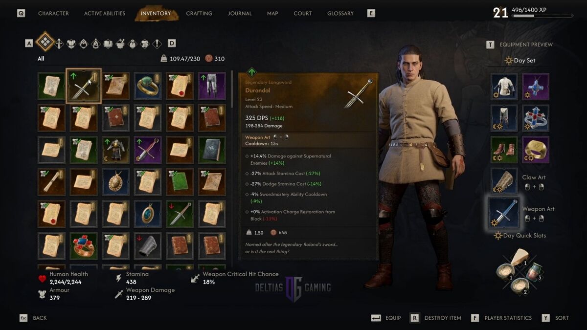Как получить меч Дюрандаль в The Blood of Dawnwalker