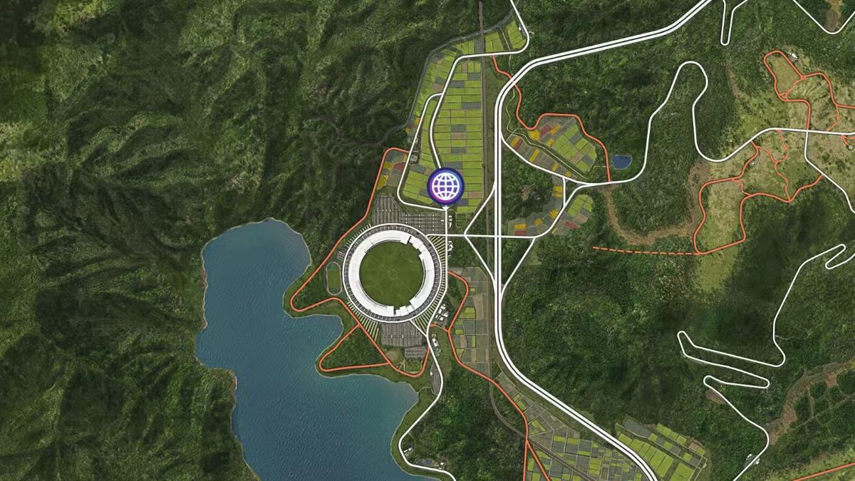 Расположение британского автосалона в Forza Horizon 6