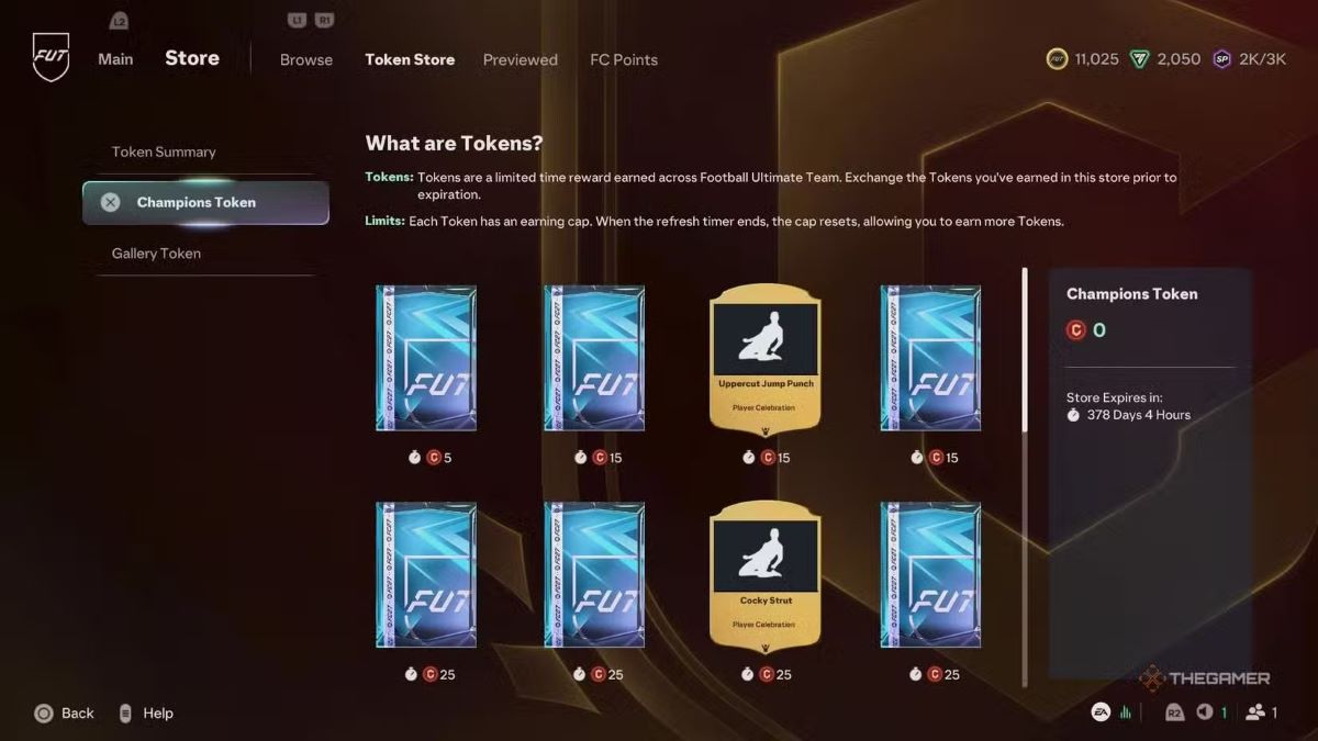 доступные награды за жетоны FUT Champions в FC 27