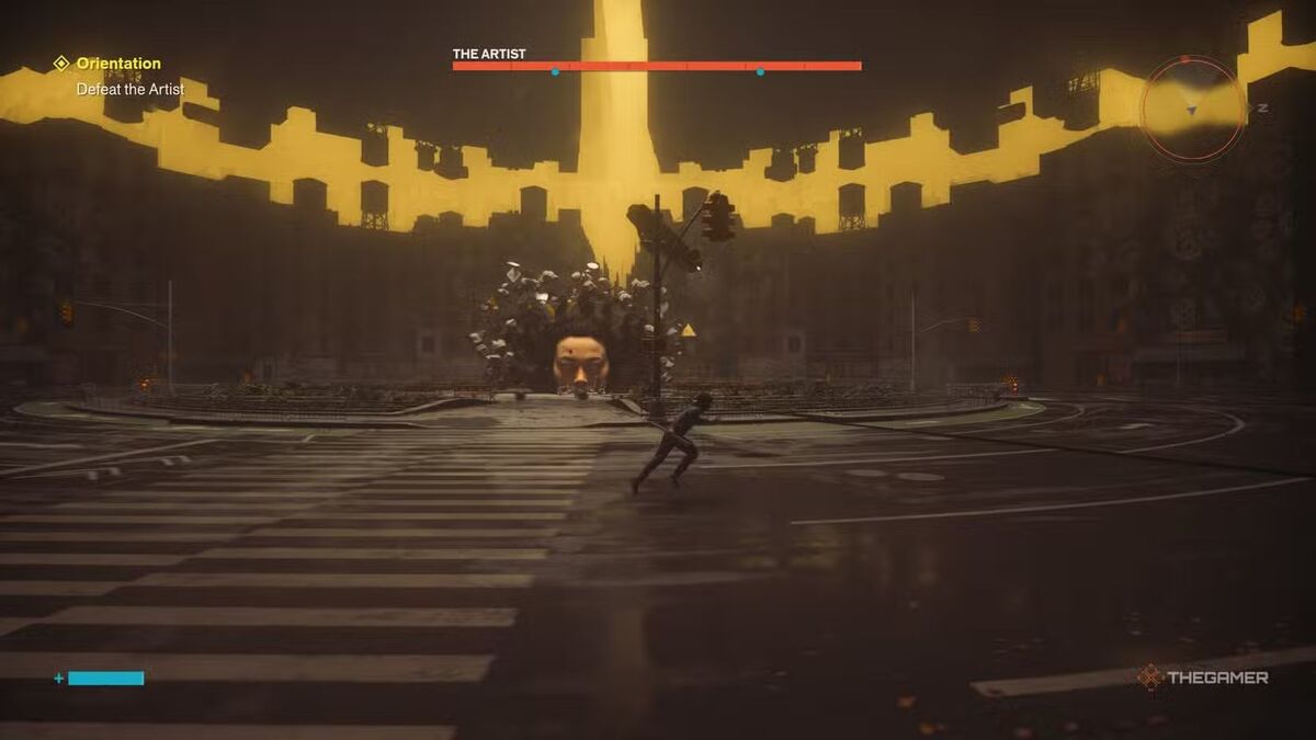игрок побеждает босса Художника в Control Resonant