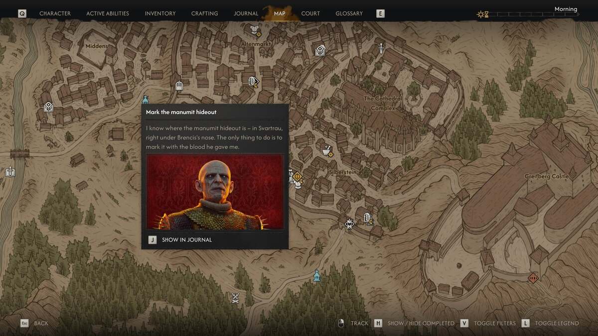 убежище манумитов на карте в The Blood of Dawnwalker убежище манумитов на карте в The Blood of Dawnwalker
