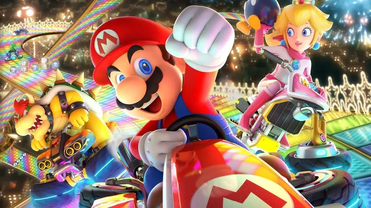 Изображение к статье: Mario Kart 8 Deluxe получила сплитскрин на 8 игроков