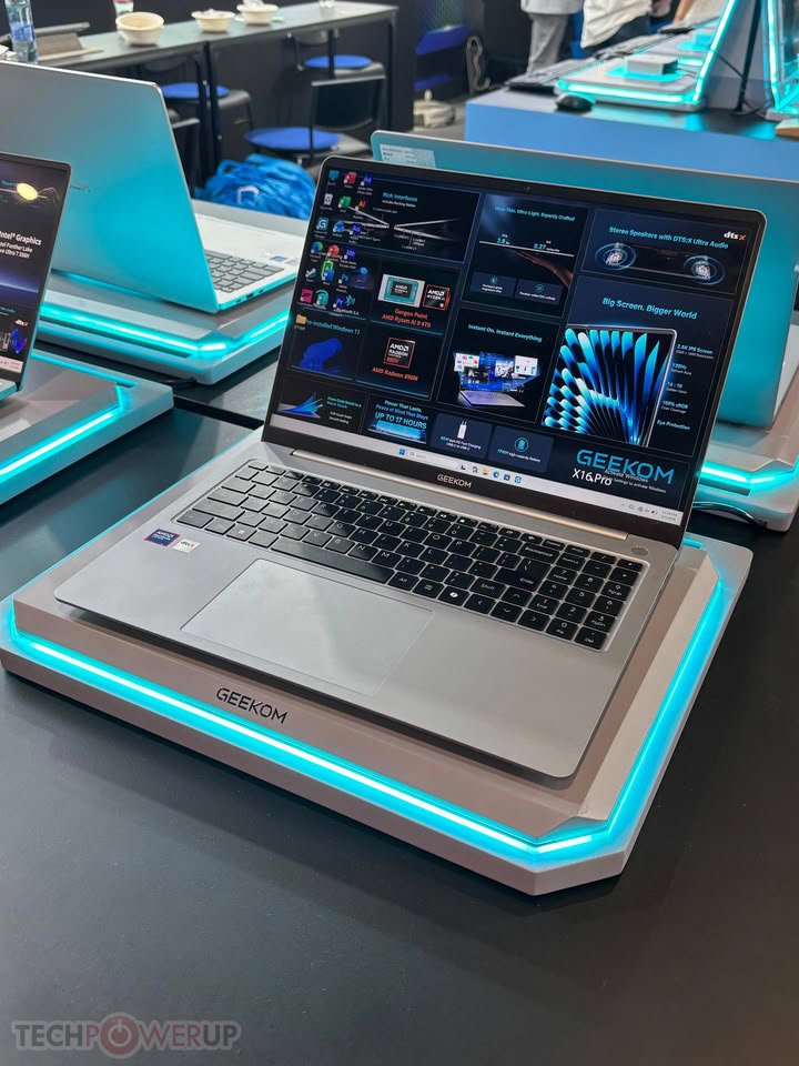GEEKOM показала GeekBook X16 Pro с AMD Gorgon Point