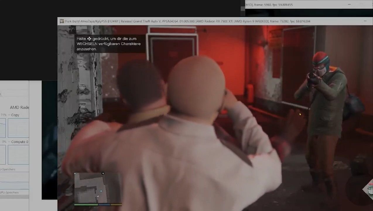 Эмулятор PS5 запустил GTA V на ПК до 60 FPS