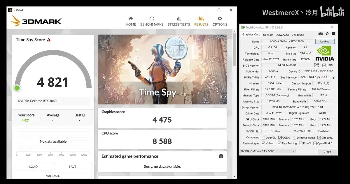 Изображение к статье: 75-ваттная RTX 3060 без питания провалилась в тестах