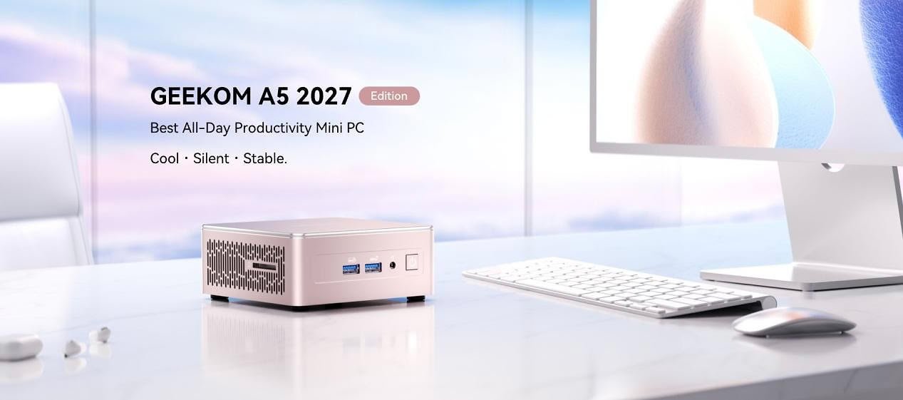 Geekom A5 2027 Edition вышел с Ryzen 7 и 64 ГБ RAM