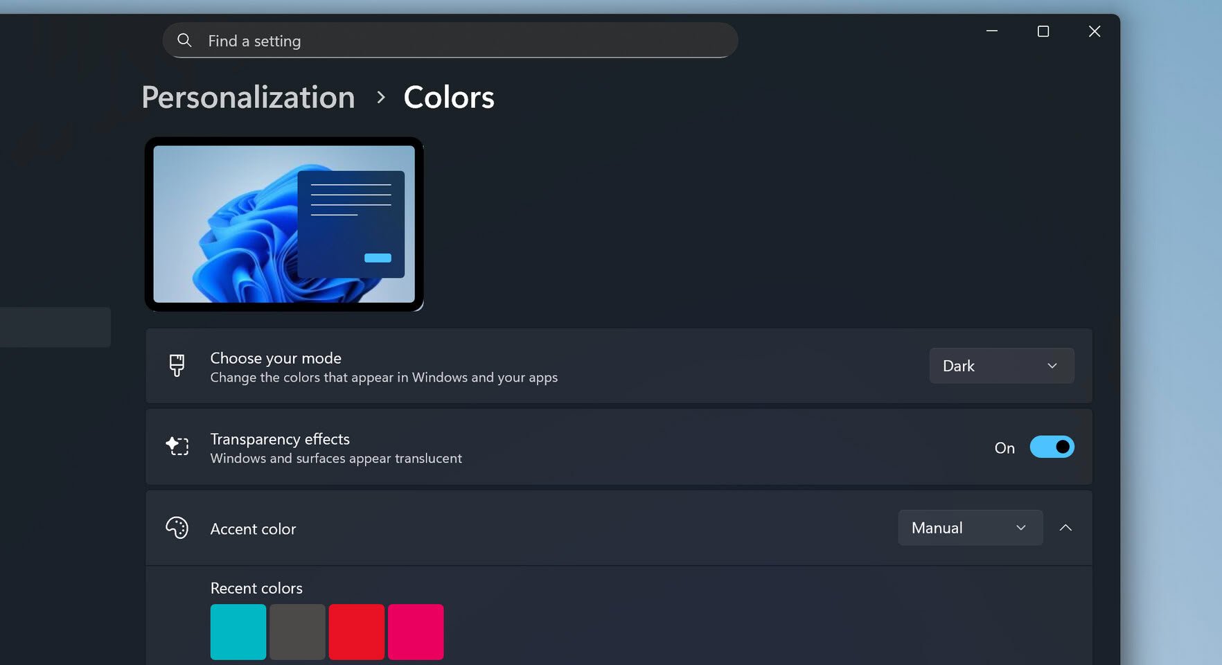 Windows 11 получит авто тёмную тему по расписанию
