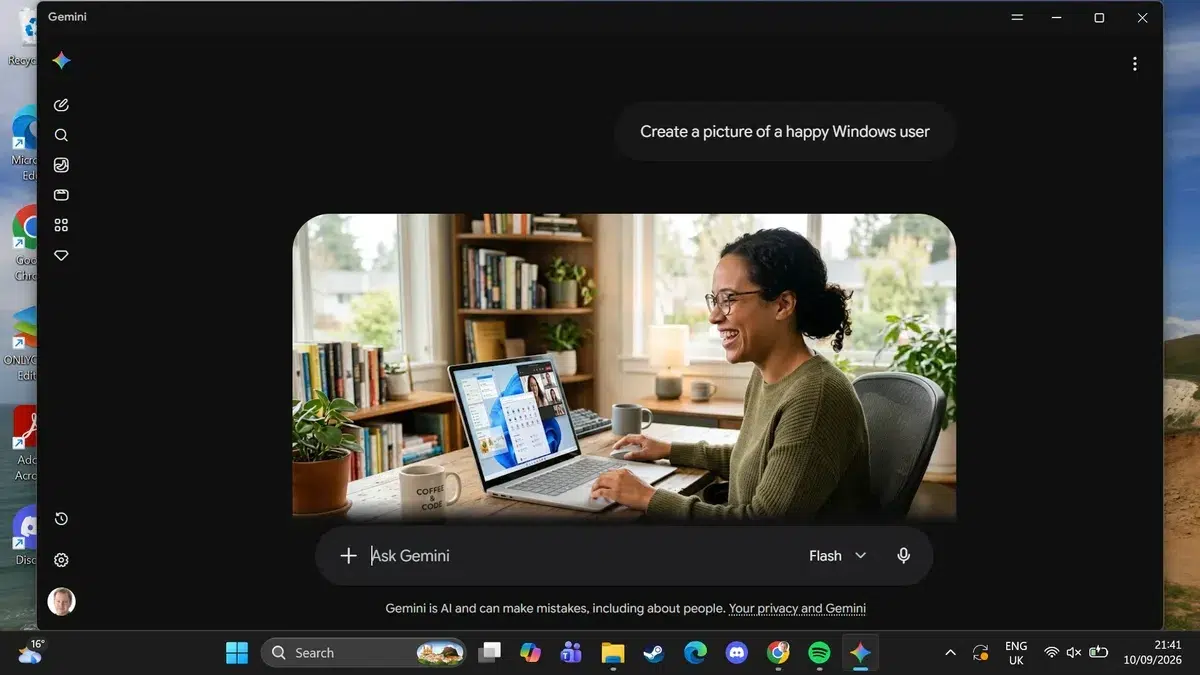 Изображение к статье: Gemini для Windows получил быстрый вызов Alt+Space