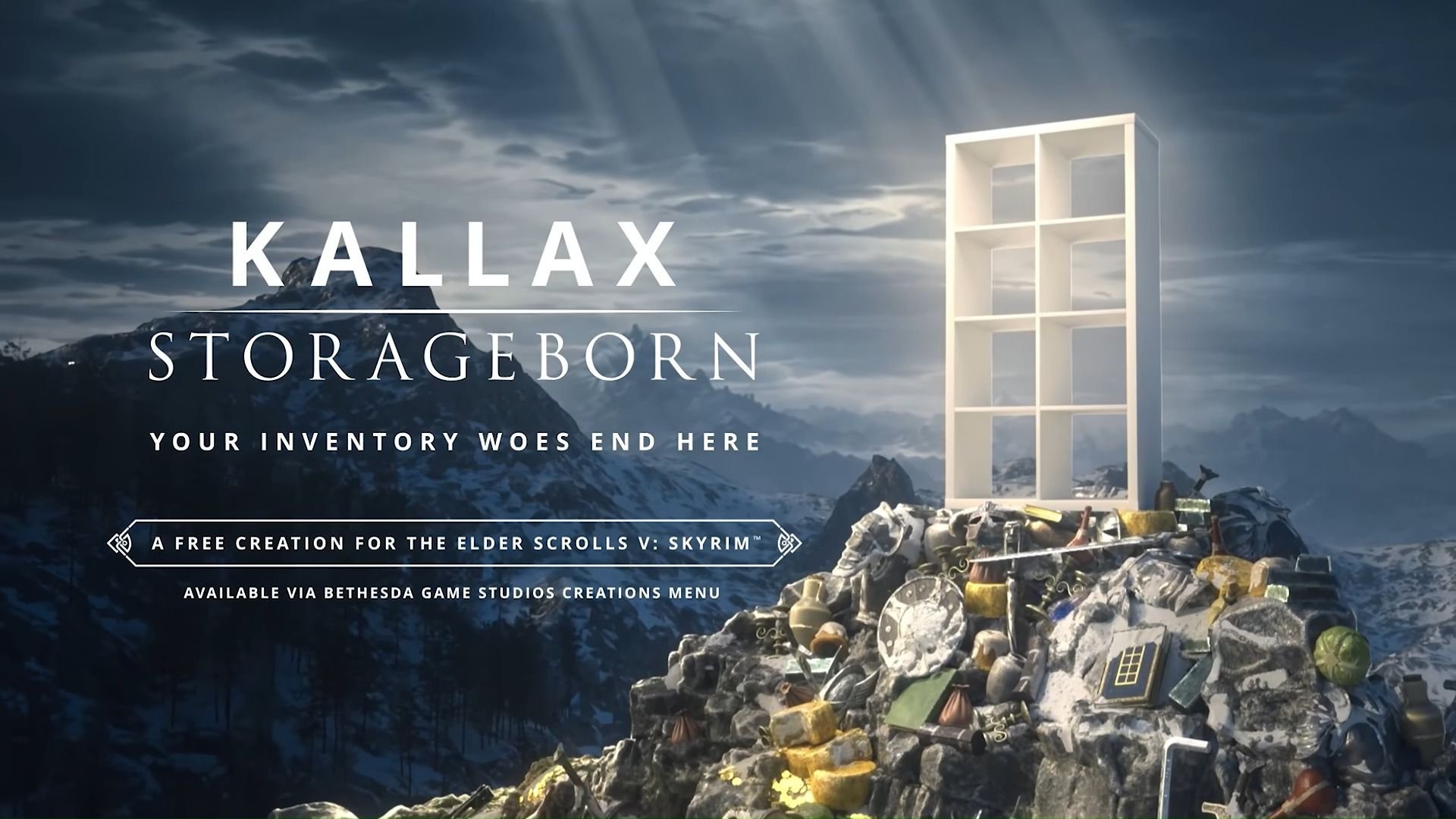 IKEA выпустила мод для Skyrim с полкой Kallax спутником