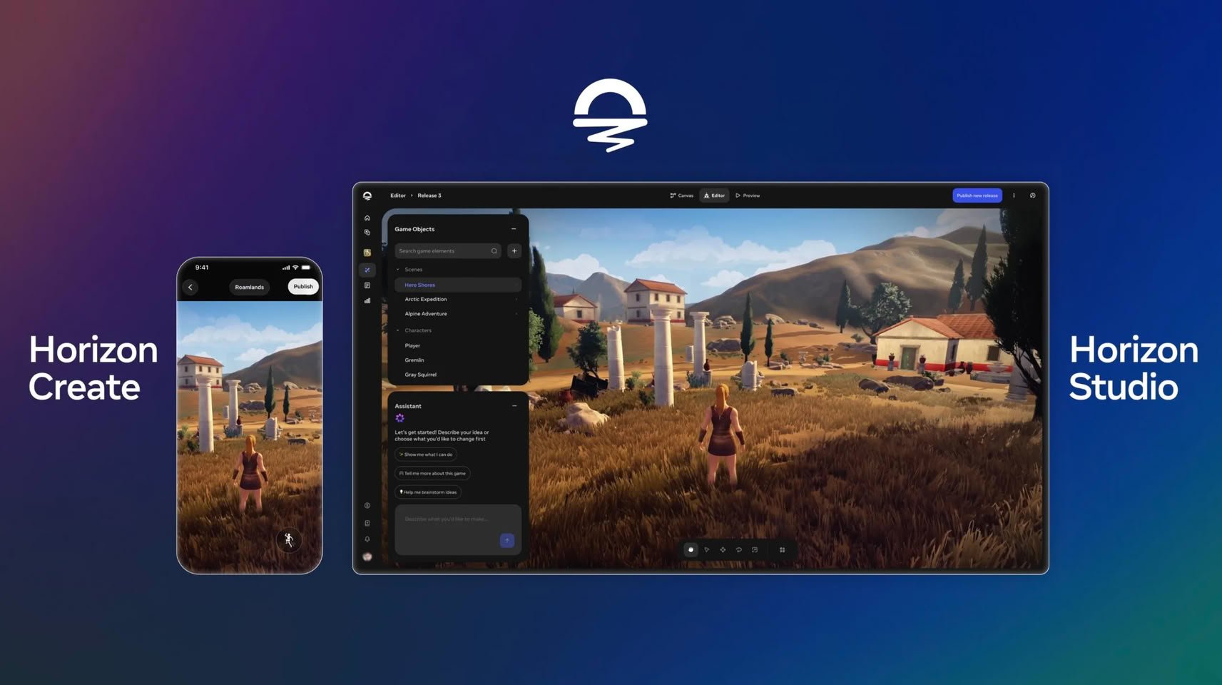 Meta анонсировала Horizon Create и Studio для создания игр по описанию