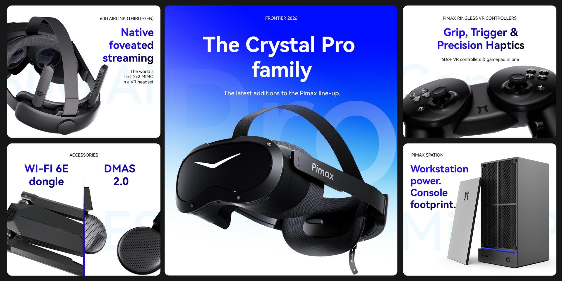 Pimax представила VR гарнитуру Crystal Pro с опциональным 60G AirLink