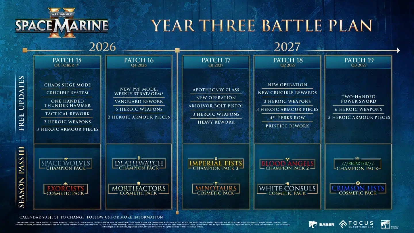 Изображение к статье: В Space Marine 2 вышло бесплатное обновление с осадой за Хаос