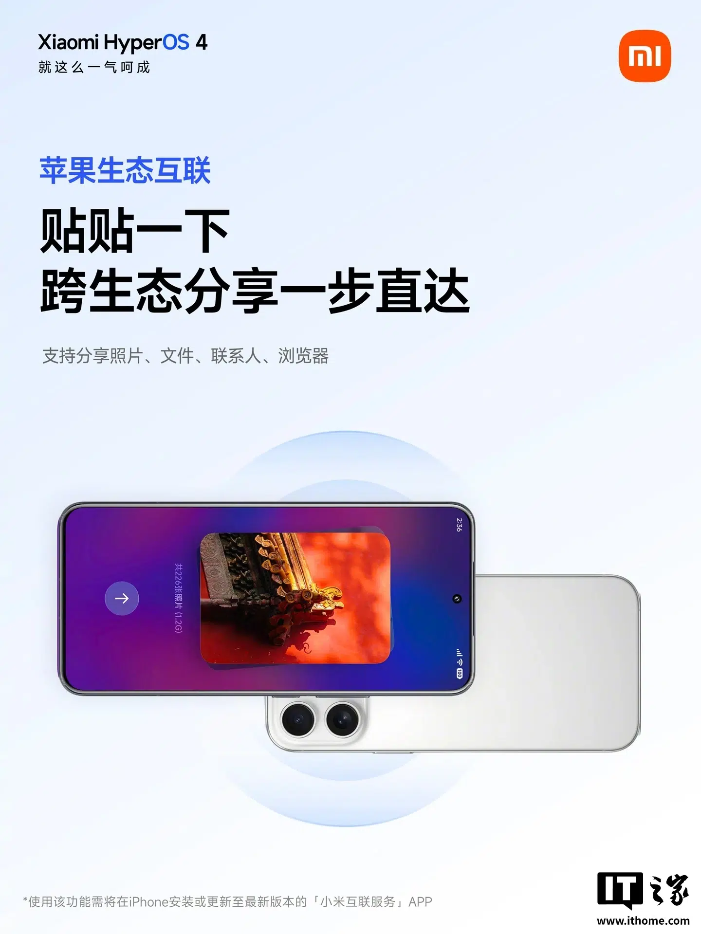 Изображение к статье: Xiaomi объявила о расширении связи HyperOS 4 с устройствами Apple