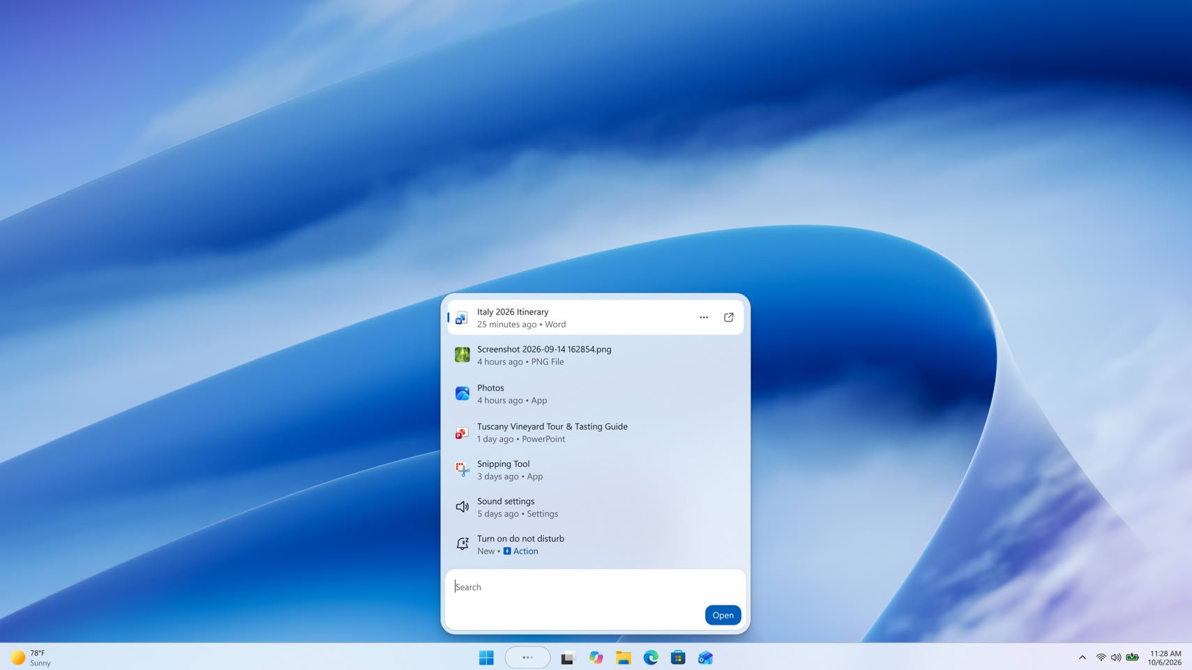 Microsoft представила поиск Windows 11 с командами для настроек