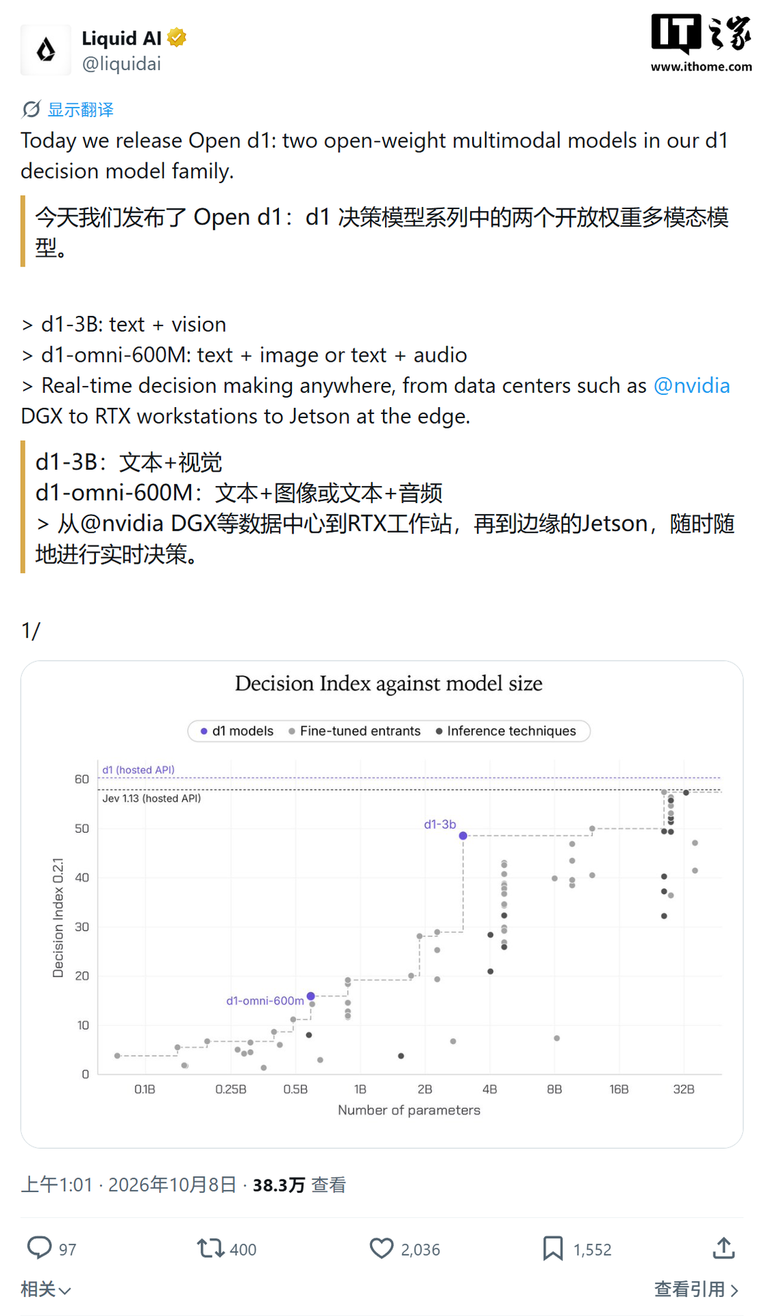 Изображение к статье: Liquid AI открыла модели d1 для оценки текста, изображений и речи