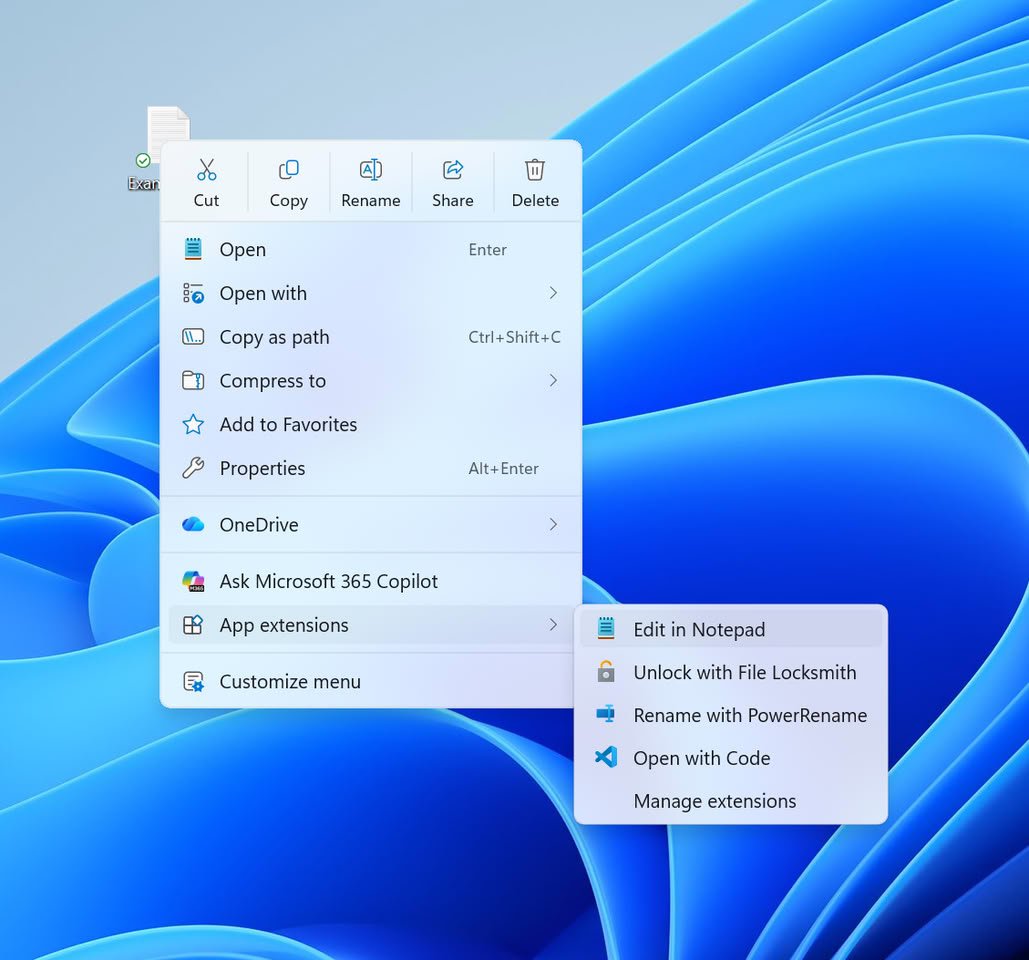 Microsoft внедряет настраиваемое меню Проводника в бета канале Windows 11