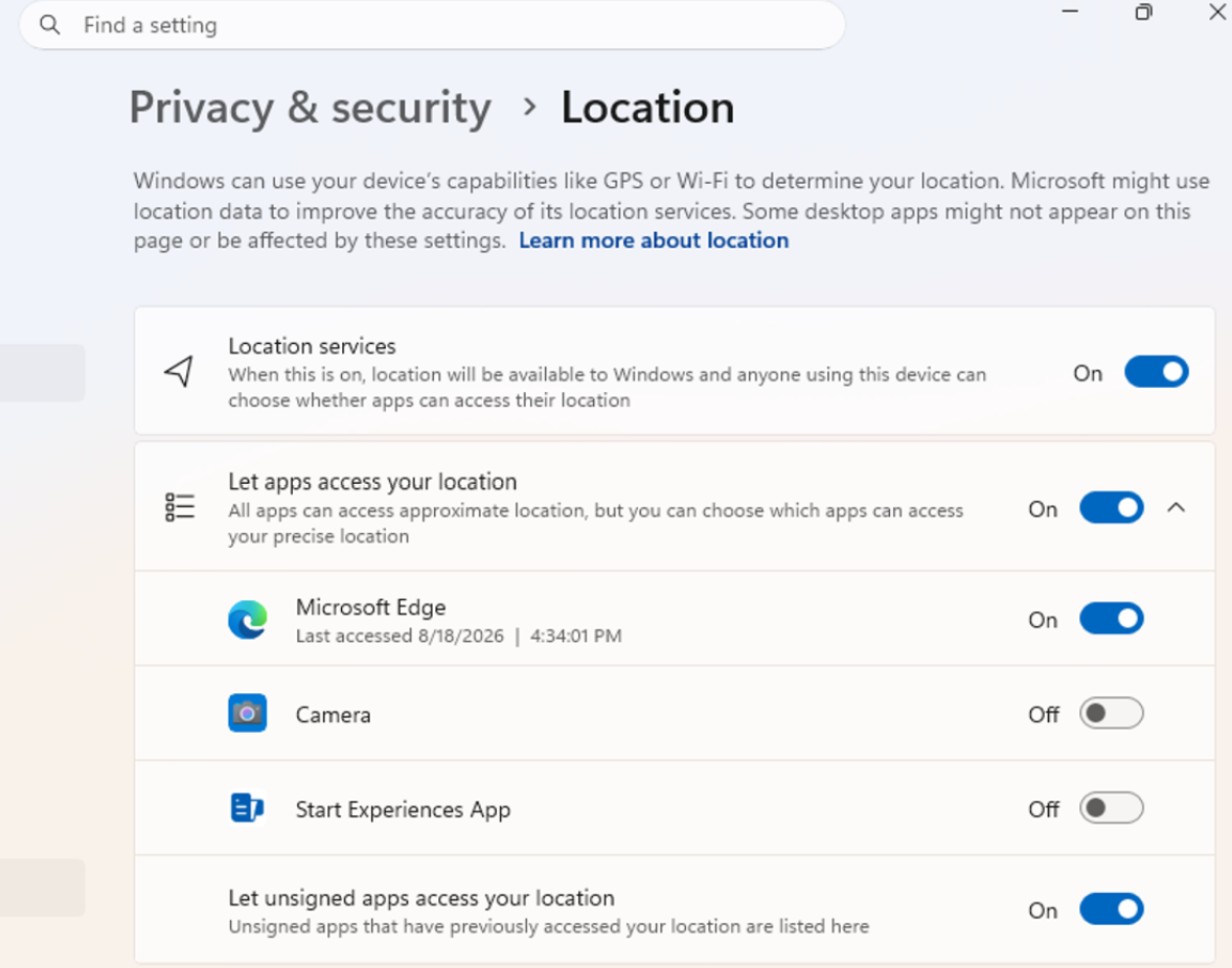 В тестовой Windows 11 26H1 добавили размер меню Пуск и права для настольных программ