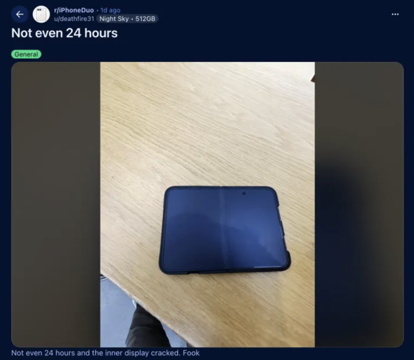 Владельцы iPhone Duo сообщают о трещинах на внутреннем экране