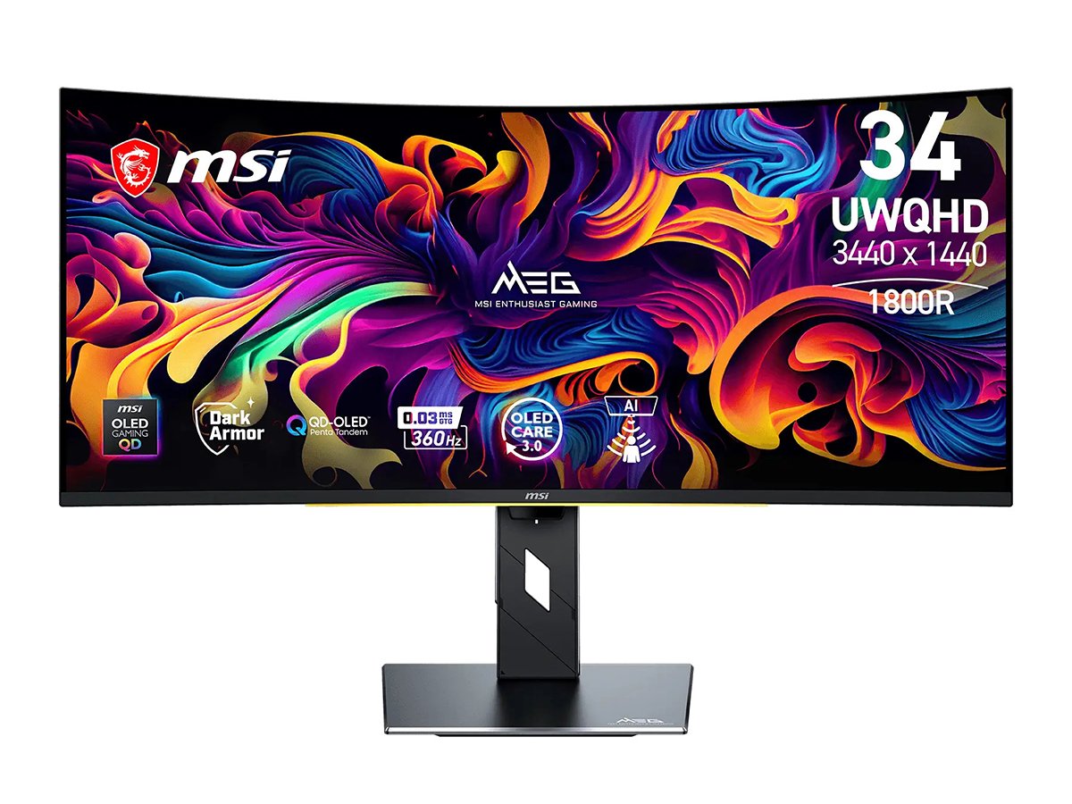 MSI представила MEG X изогнутый QD OLED монитор с частотой 360 Гц