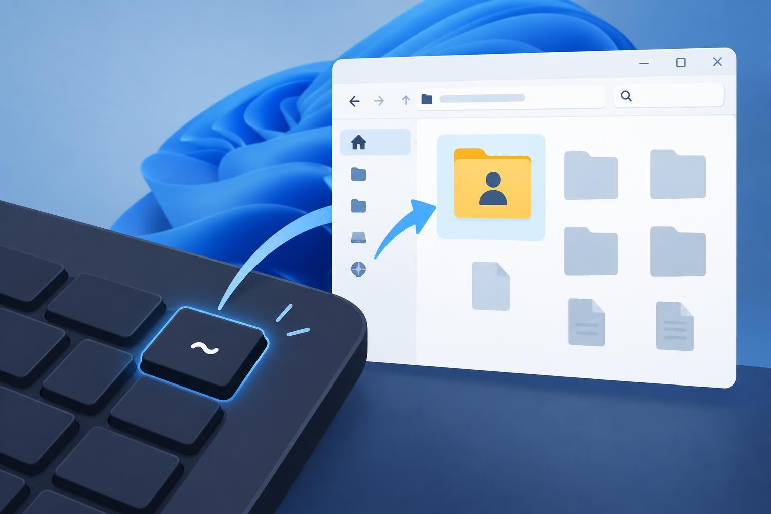 Иллюстрация к теме В экспериментальной сборке Windows 11 ~ открывает папку пользователя