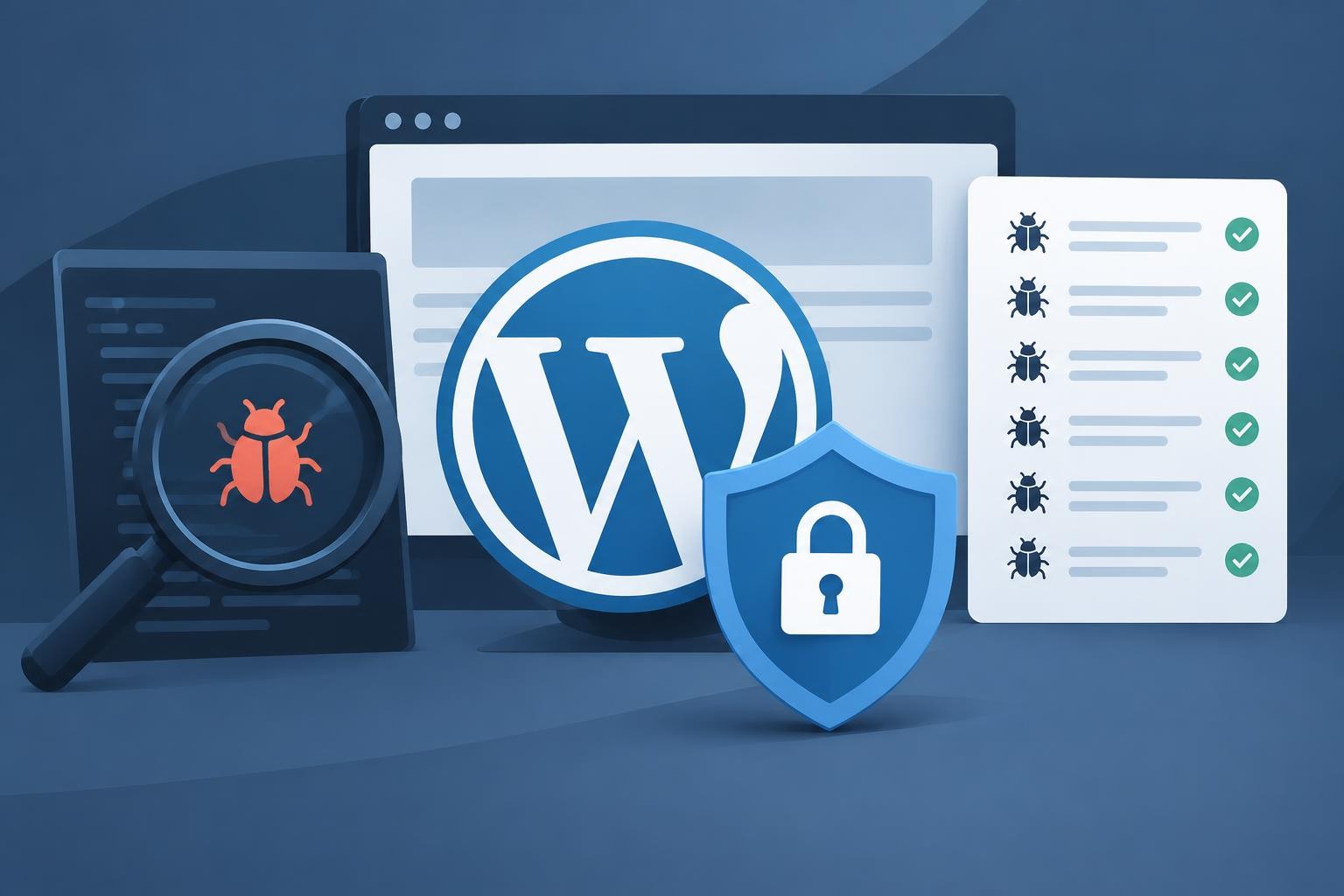 Иллюстрация к теме WordPress 713 закрыла семь уязвимостей три из них нашла Anthropic